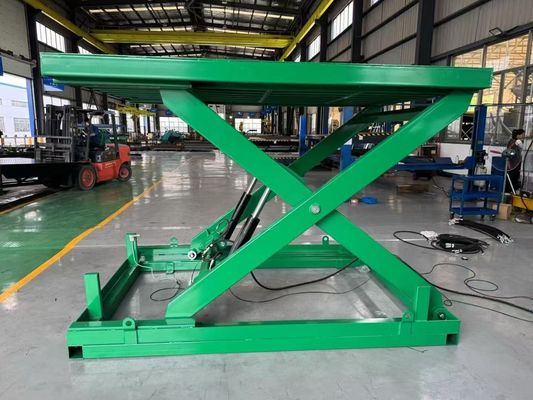 負荷安定性安全のために設計された調整可能な重荷液圧シザーリフトプラットフォーム