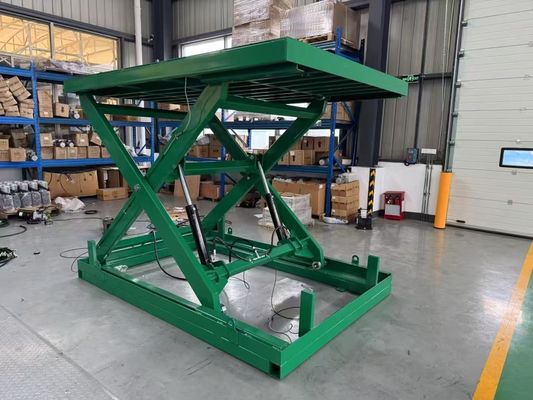 固定型液圧調節式シザリリフトテーブル 500kg ローディングベイ用