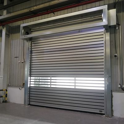220V ホワイト オートマティック 高速ローリングシャッター ドア